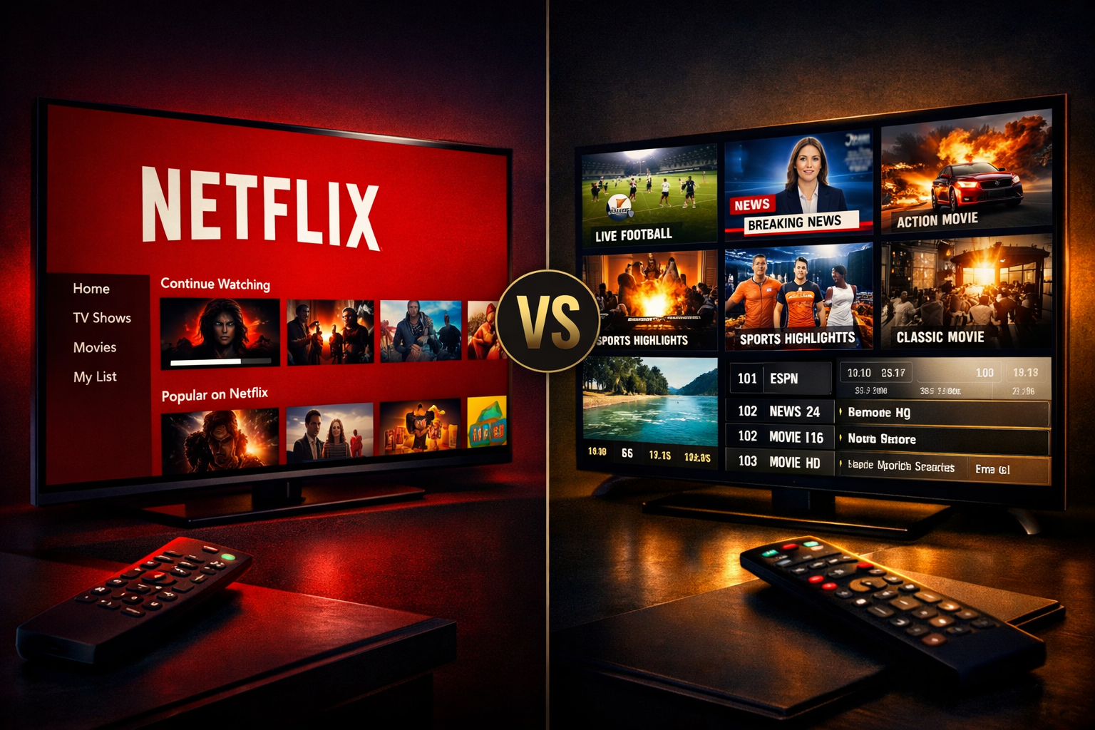 Porównanie IPTV i Netflix — co wybrać